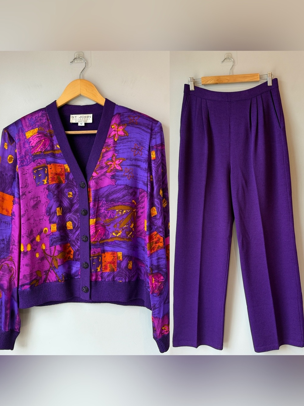 Vintage St. John 2 Piece Knit Set
